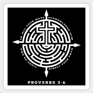 Proverbs 3:6 Acknowledge Him Sticker